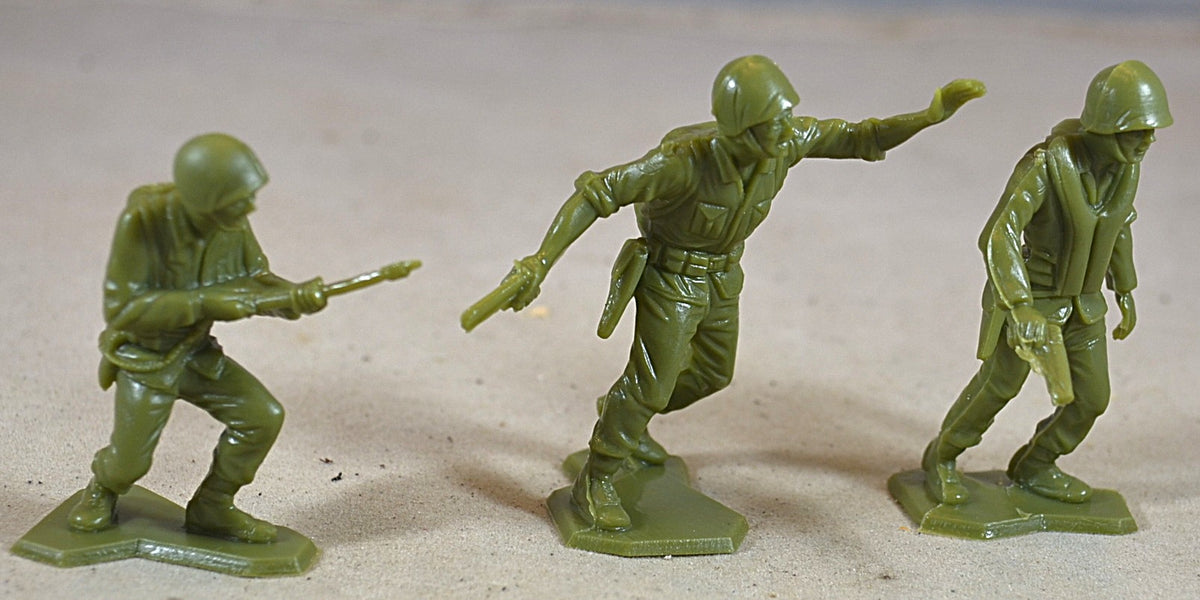 Marx BMC WWII Battleground US Combat Marines Infantry Green