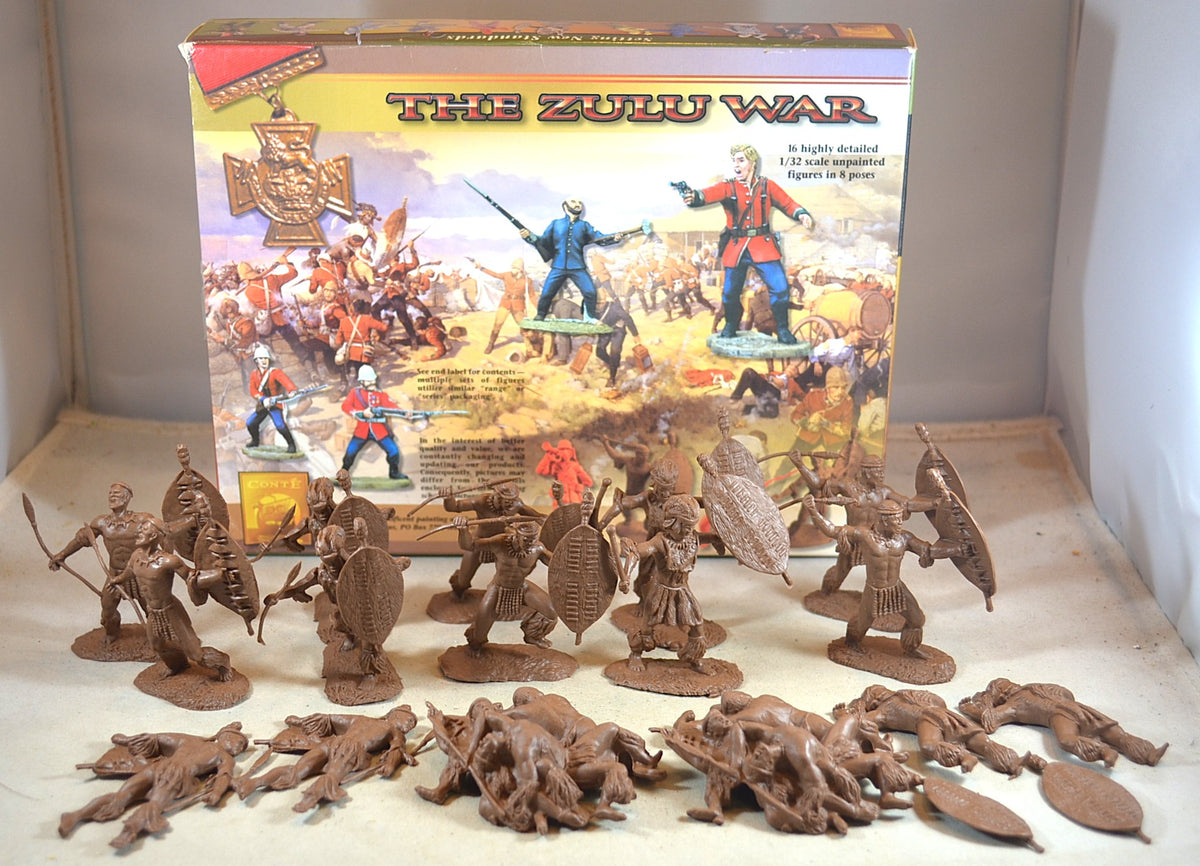 Conte Zulus Set 3 Rorke's Drift Zulu War with Box – MicShaun's Closet