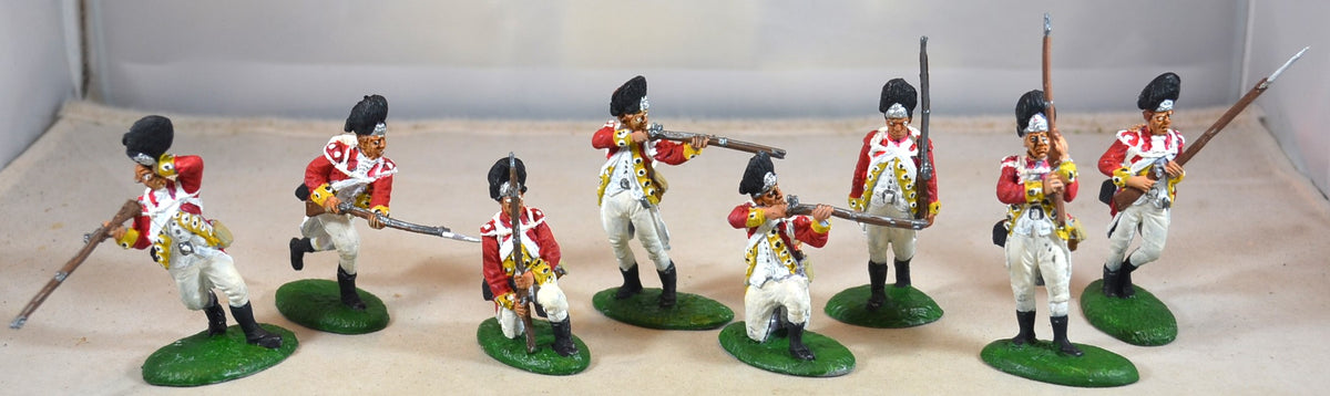 LOD Barzso Painted British Grenadiers American Revolution 8 Piece 