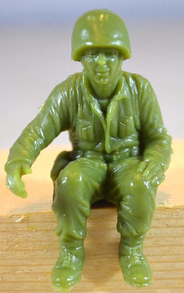 Marx WWII Seated US Marines GI's Light Green – MicShaun's Closet