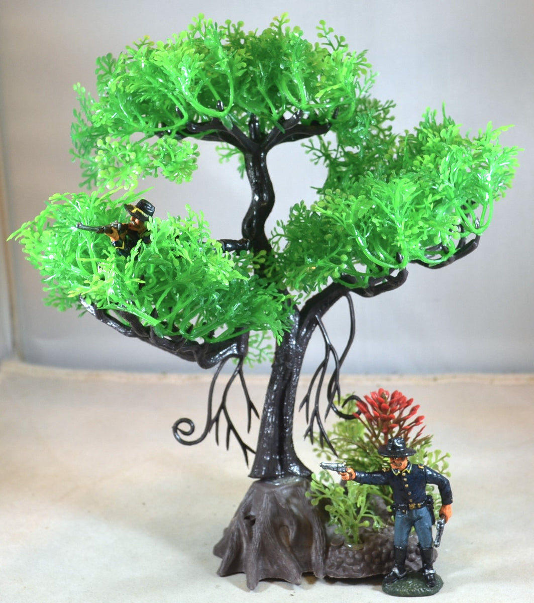 bonsai tree diorama 9" Plastic Tree for Dioramas and Battle Scenes – MicShaun's Closet