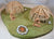Atherton Scenics Painted Native America Village Wigwam Huts Diorama Piece