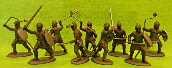 Expeditionary Force English Dismounted Men at Arm Armati Medieval Knights
