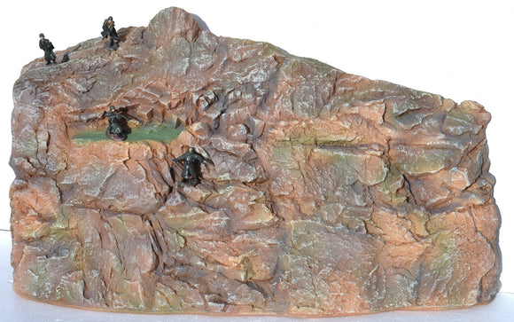 Large Painted Multi-scale Mountain Sheer Rock Cliff Diorama Piece #881