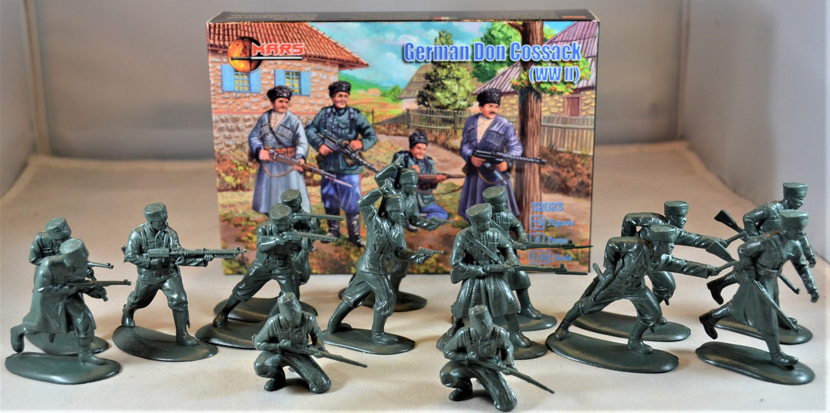 Mars WWII German Allies Don Cossack Infantry Set Dark Green