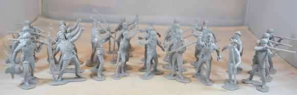 Marx Boonesboro Pioneers Settlers Toy Soldiers Gray Frontiersmen