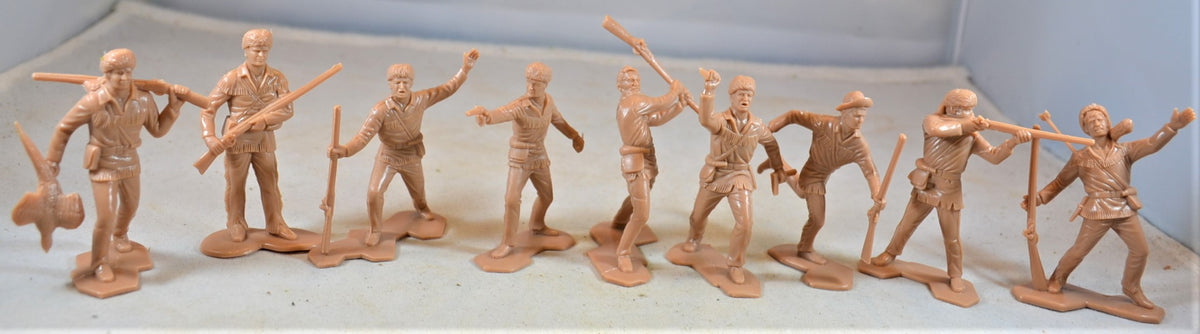 Marx Boonesboro Pioneers Settlers Toy Soldiers Tan Frontiersmen