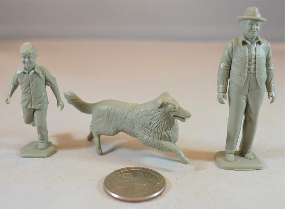 Marx Farm Characters Set with Lassie, Jeff & Gramps
