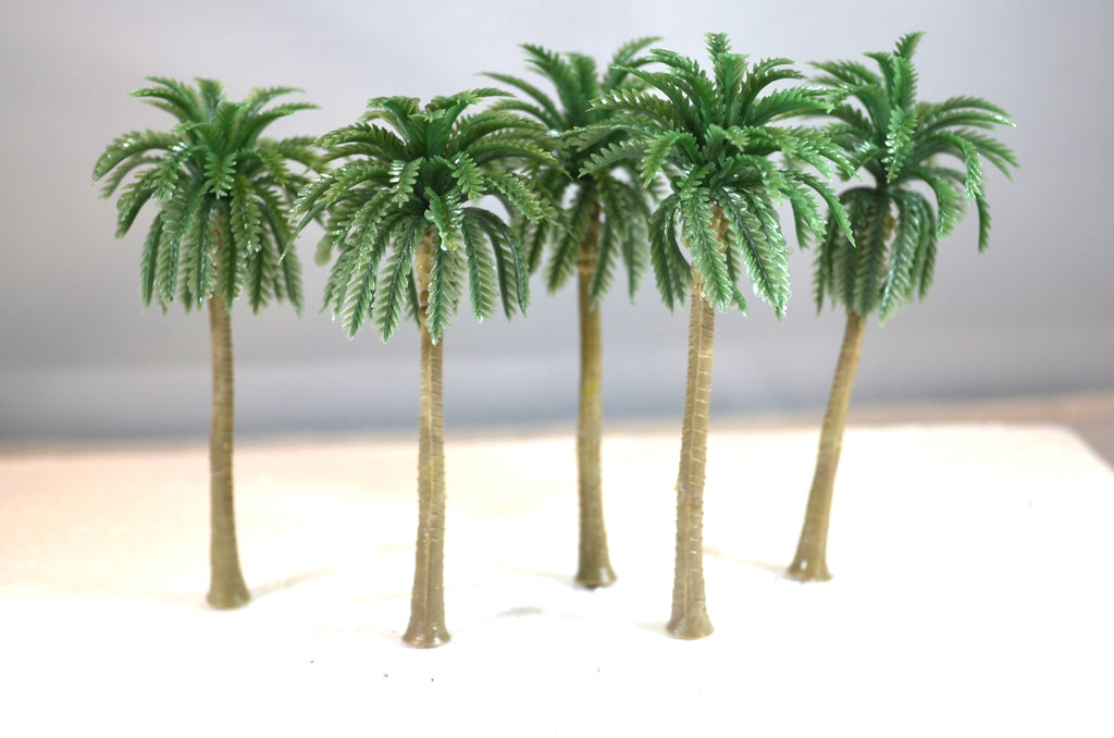 3.25" Plastic Palm Trees for Dioramas and Battle Scenes