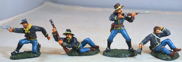 TSSD Painted Dismounted Confederate Infantry Cavalry Set #12 - Group 3