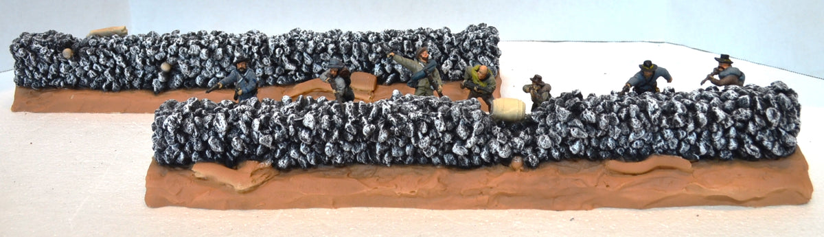 南北戦争　civil war 復刻版ウォールデコレーションフラッグ　ビンテージ TSSD Painted Civil War Stone Wall Barricade - Set of 2 Walls