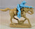 TSSD US Union Cavalry Horse and Single Rider with Pistol Light Blue