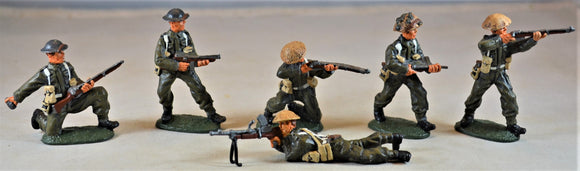 Weston WWII D-Day Painted British Infantry Toy Soldiers