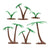 BMC Classic Marx Palm Trees and Ferns (Bushes) - 16 Piece Set