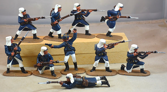 Armies in Plastic Painted French Foreign Legion Figures 10 Piece Set