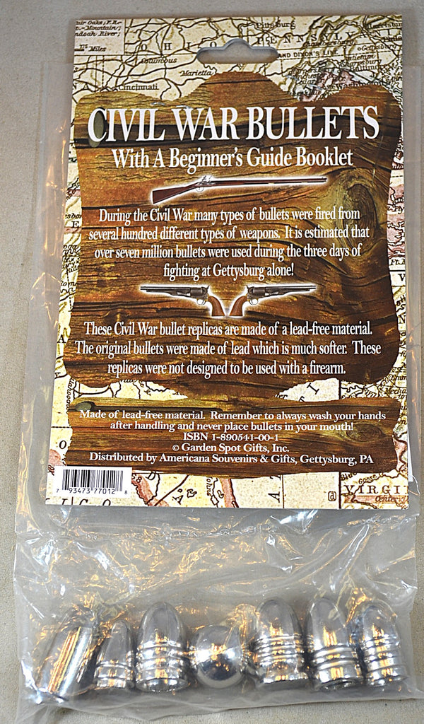 Americana Civil War Bullets Set with Guide Booklet