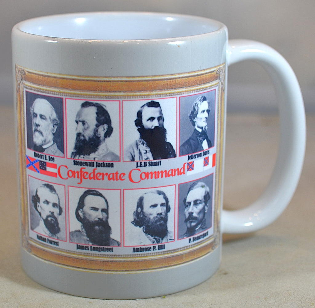 Americana Civil War Confederate Command Coffee Cup Mug