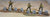 Atherton Scenics WWII Painted Tank Traps/Dragon's Teeth 702 2 PCS