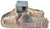 Atherton Scenics Painted WWII Trench with Concrete Bunker Right End Cap