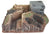 Atherton Scenics Painted WWII Trench with Concrete Bunker Right End Cap