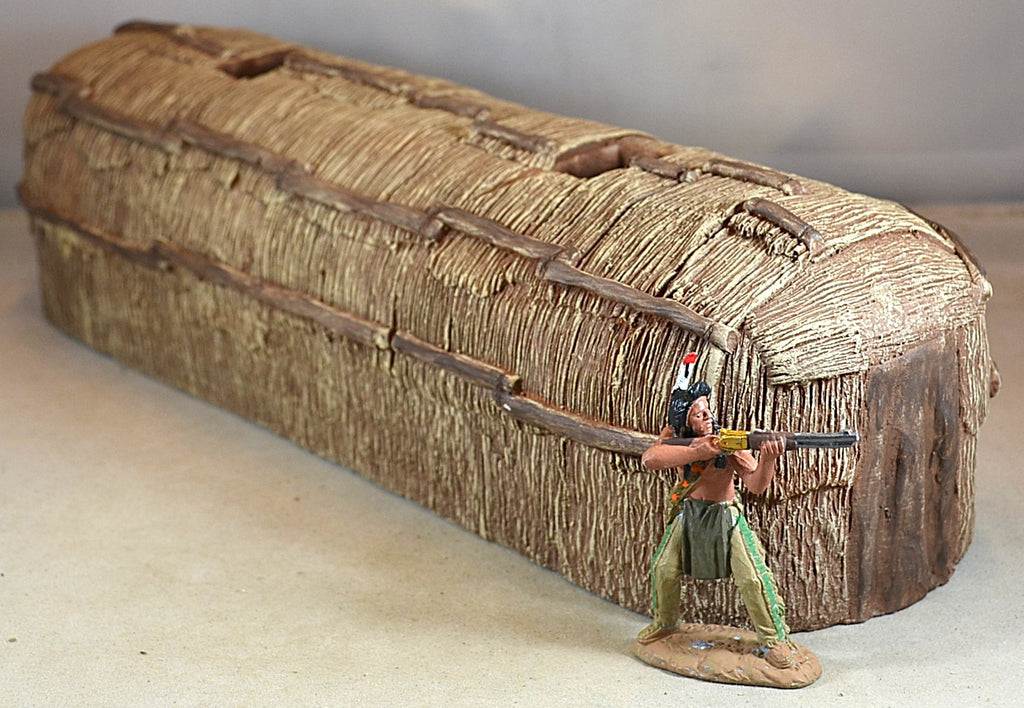 Atherton Scenics Painted Native American Indian Longhouse 9901