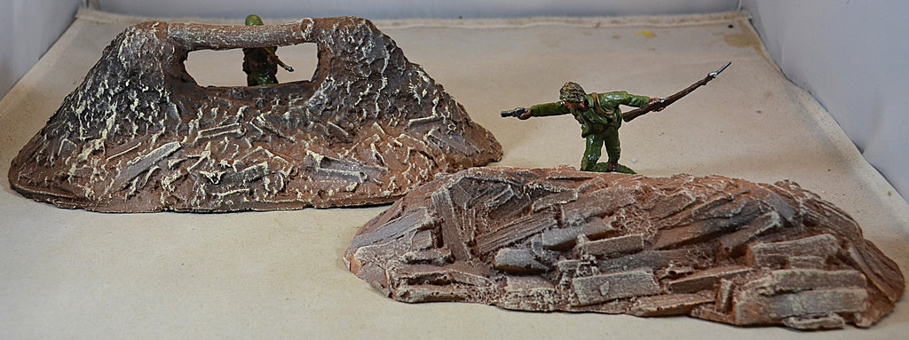 Atherton Scenics WWII Painted Defensive Barricade Position 9904