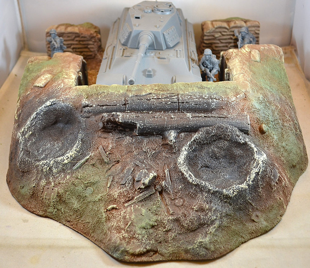 Atherton Scenics Painted WWII Tank Bunker 9907