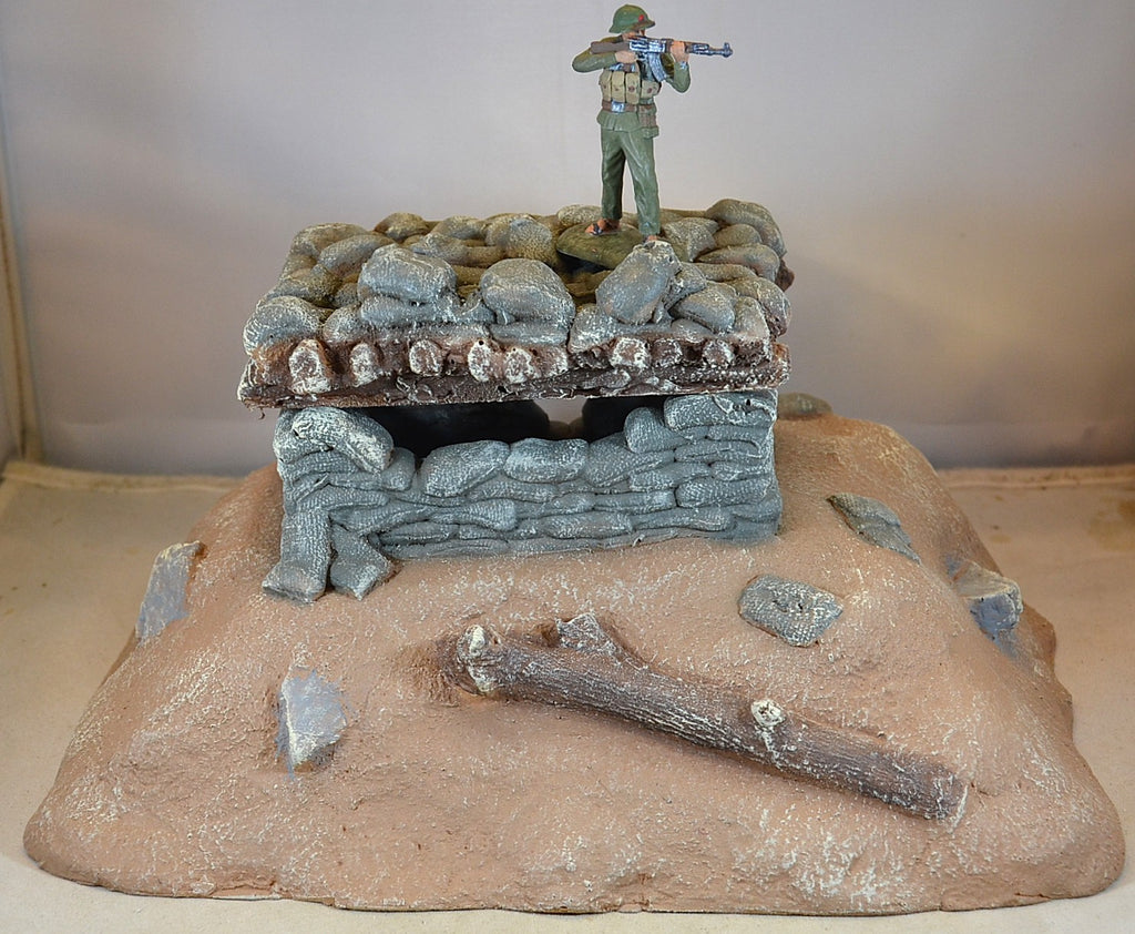 Atherton CTS Painted WWII Vietnam Command Sandbag Bunker