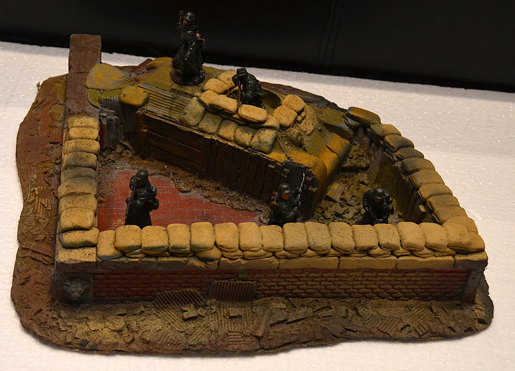 Atherton WWII Painted Destroyed T-34 Tank Defensive Position