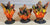 Atherton Scenics Painted Land Ground Explosions WWII Civil War Diorama 3 PC Set