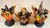 Atherton Scenics Painted Land Ground Explosions WWII Civil War Diorama 3 PC Set