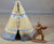 Atherton Scenics Hand Painted Native American Tee Pee 9913