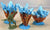 Atherton Painted Water Explosions WWII Civil War Sea Diorama 3 PC Set