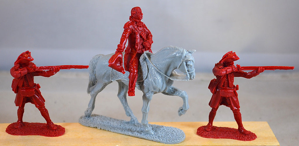 LOD Barzso British Major Pitcairn and British Standing Gray Horse