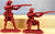 LOD Barzso British Major Pitcairn on Tan Horse and 2 British Regulars
