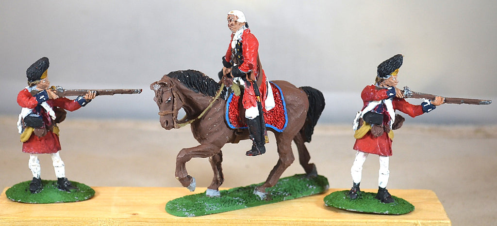 LOD Barzso Painted British Major Pitcairn and Grenadiers Horse