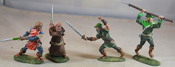 LOD Barzso Painted Robin Hood and Character Figures 4 PC Set