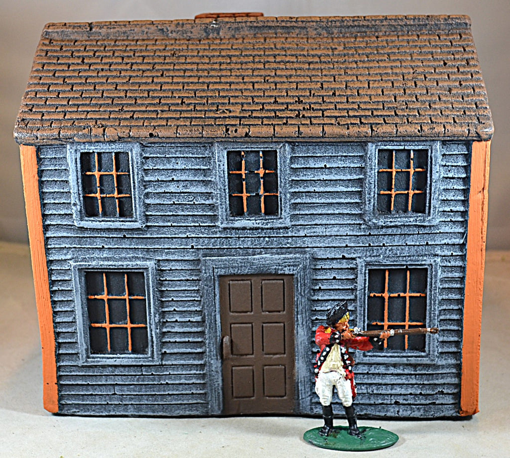 LOD Barzso American Revolution Colonial Saltbox House Halloween Orange Black/Gray