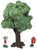 LOD Barzso Hand Painted Small Medieval Oak Tree Sherwood Forest Diorama