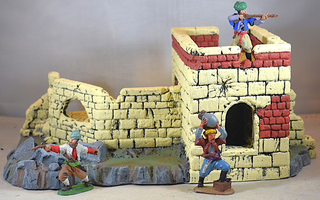 LOD Barzso Painted Shores of Tripoli Playset Shore Battery with Guardhouse Mediterranean Building