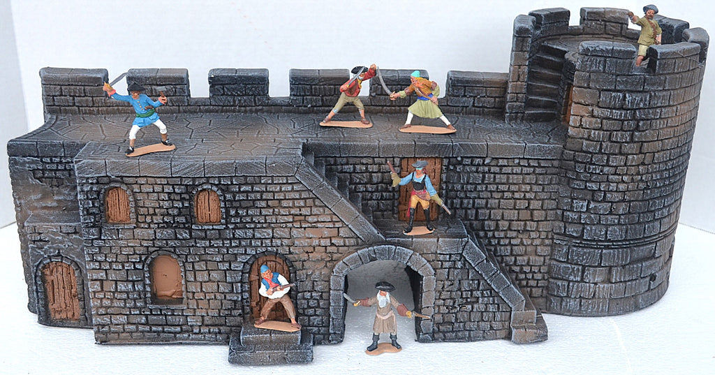 LOD Barzso Painted Shores of Tripoli Playset Long Gate Wall with Arch