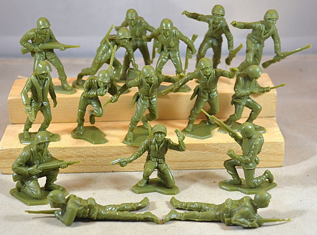 Marx BMC WWII Battleground US Combat Marines Infantry Green
