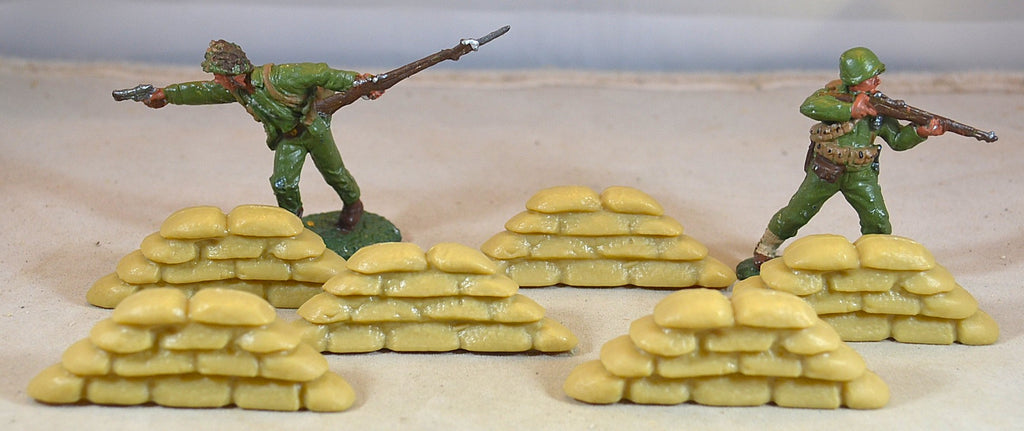 BMC WWII D-Day Small Sandbag Walls Tan