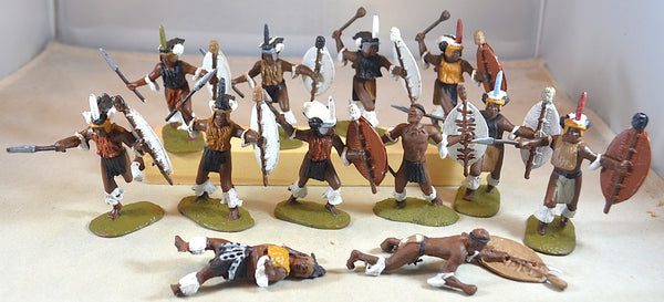 Armies in Plastic Painted Zulu Warriors 12 PIeces – MicShaun's Closet