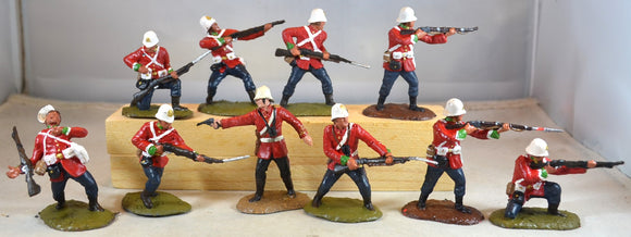 Conte Painted British 24th Foot Infantry Zulu Wars - Lot 2