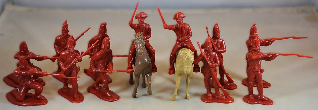 Classic Toy Soldiers American Revolution German Hessians Red