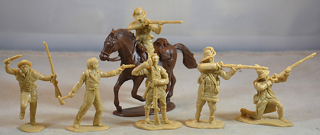 Classic Toy Soldiers Frontiersmen Pioneers Alamo Texans Tan