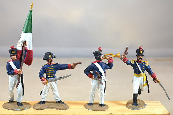 BMC CTS Painted Alamo Mexicans Officer Command Set