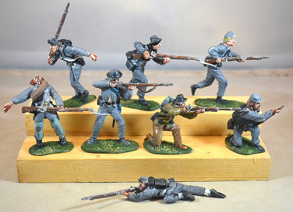 Classic Toy Soldiers Painted Civil War Confederate Infantry Lot 2