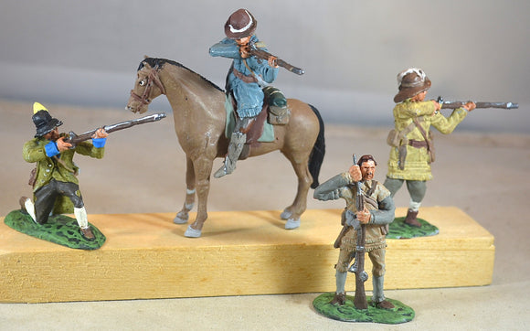 Classic Toy Soldiers Painted Frontiersmen Pioneers Alamo Texans